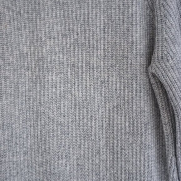 H&M Grey Knit Ribbed Long Sleeve Sweater Midi Dress S NWT - Picture 7 of 13